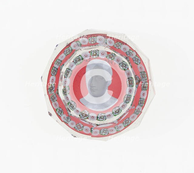 Paperweight, Baccarat, c. 1846-55. Creator: Baccarat Glasshouse.