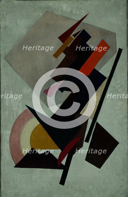 Abstracte composition. (Suprematism), 1910s. Artist: Rozanova, Olga Vladimirovna (1886-1918)