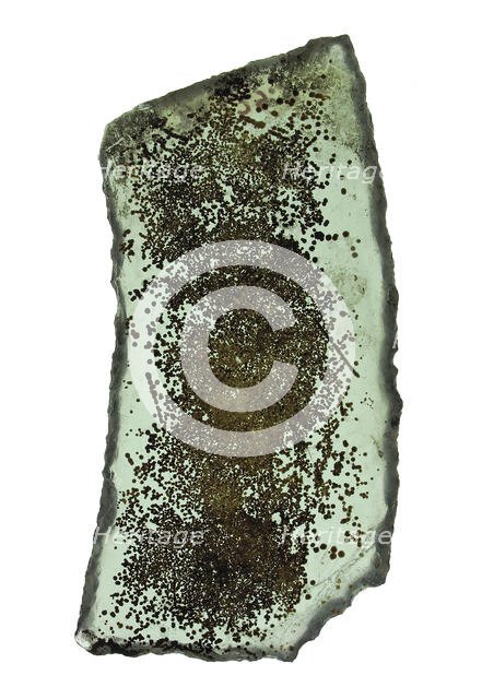 Glass Fragment, French, 12th century. Creator: Unknown.