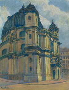 Church in Vienna, 1918. Creator: Konstantin Bauer.