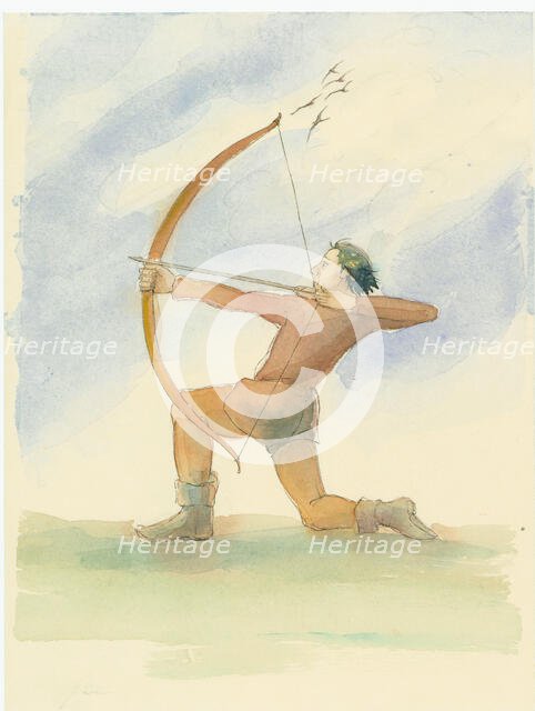 A medieval archer, 2004. Creator: Judith Dobie.