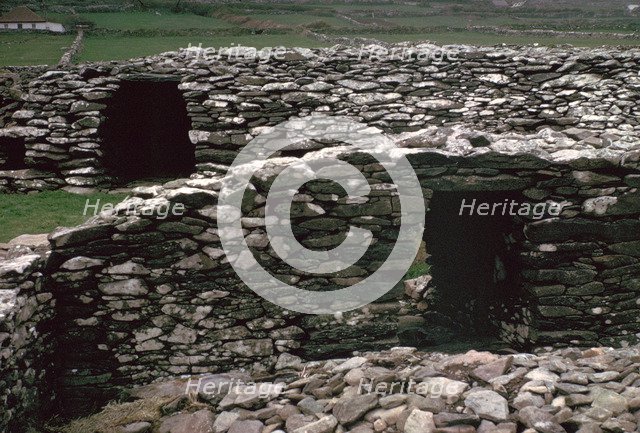 Promontary fort on the Dingle peninsula, 6th century BC. Artist: Unknown