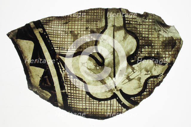 Glass Fragment, French or British, ca.1300. Creator: Unknown.