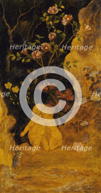 Panel for a Screen: Children Frightened by a Rabbit, ca. 1876. Creator: Albert Pinkham Ryder.