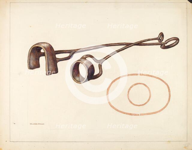 Branding Iron, c. 1942. Creator: Elizabeth Johnson.
