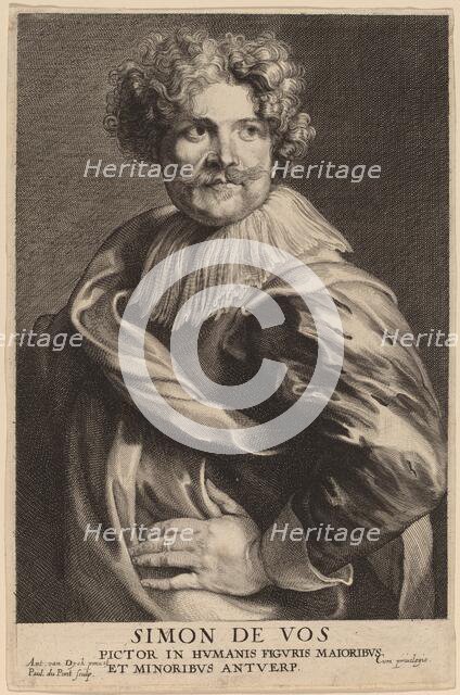 Simon de Vos, probably 1626/1641. Creator: Paulus Pontius.