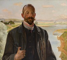 Self-Portrait, 1901. Creator: Jacek Malczewski.