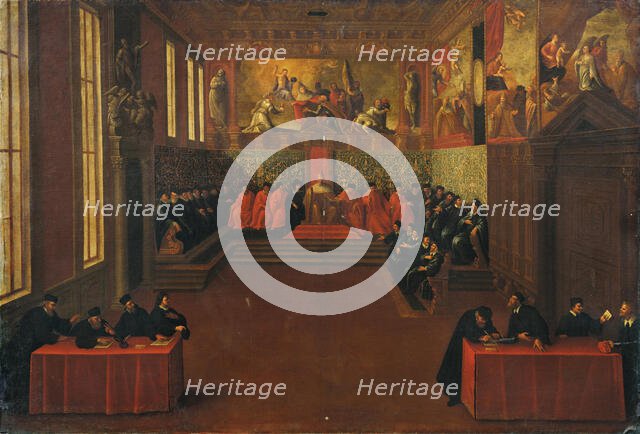 The Doge in the Doge's Palace, Venice. Creator: Fialetti, Odoardo (1573-1638).