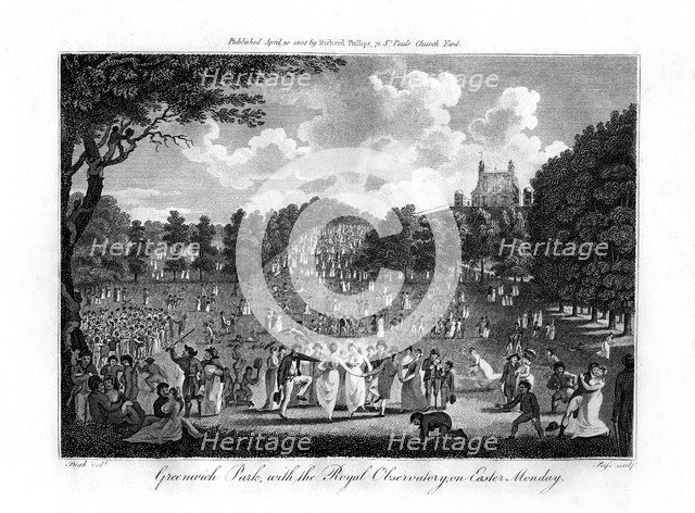 'Greenwich Park, with the Royal Observatory, on Easter Monday', London, 1804. Artist: Unknown