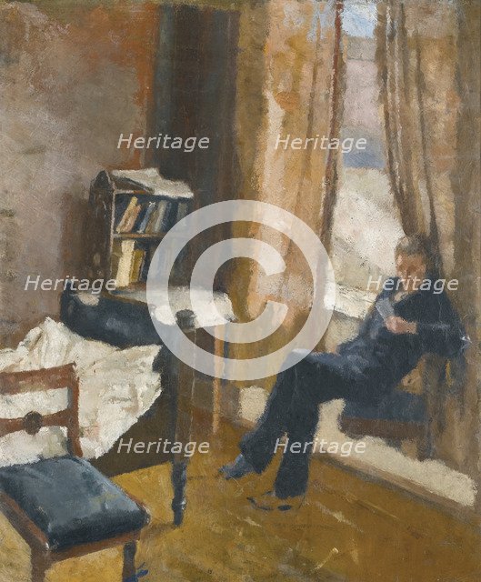 Andreas Reading. Artist: Munch, Edvard (1863-1944)