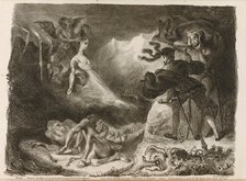 Illustration to Goethe's Faust, 1828. Artist: Delacroix, Eugène (1798-1863)