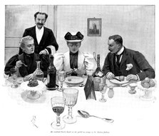 Adam Johnstone's Son: He watched Clare's hands as she peeled an orange in the Italian fashion, 1895. Creator: George Meisenbach.