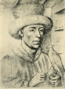 'Portrait of a Man with a Falcon', c1447, (1943). Creator: Petrus Christus.