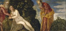 Susannah and the Elders. Artist: Tintoretto, Jacopo (1518-1594)