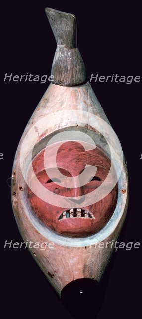 Inuit wooden mask. Artist: Unknown