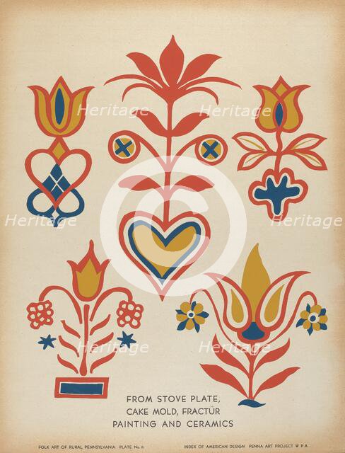 Plate 6: From Portfolio "Folk Art of Rural Pennsylvania", c. 1939. Creator: Unknown.
