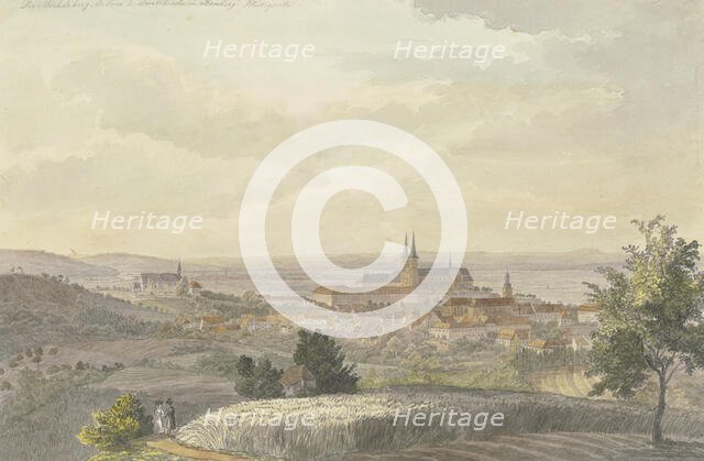 View of Bamberg from the south, mid-19th century. Creator: Johann Adam Klein.