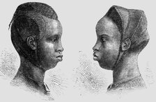 ''Coiffures of Bambara Women; Journey from the Senegal to the Niger', 1875. Creator: Unknown.