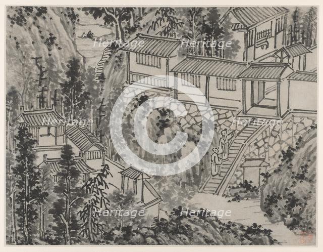 Twelve Views of Tiger Hill, Suzhou: The Pine Retreat, after 1490. Creator: Shen Zhou (Chinese, 1427-1509).