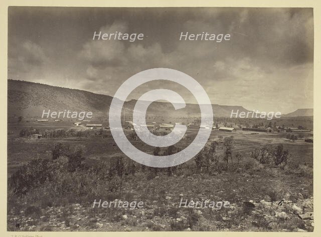 Distant View of Camp Apache, Arizona, 1873. Creator: Tim O'Sullivan.