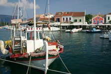 Fiskardo harbour, Kefalonia, Greece.