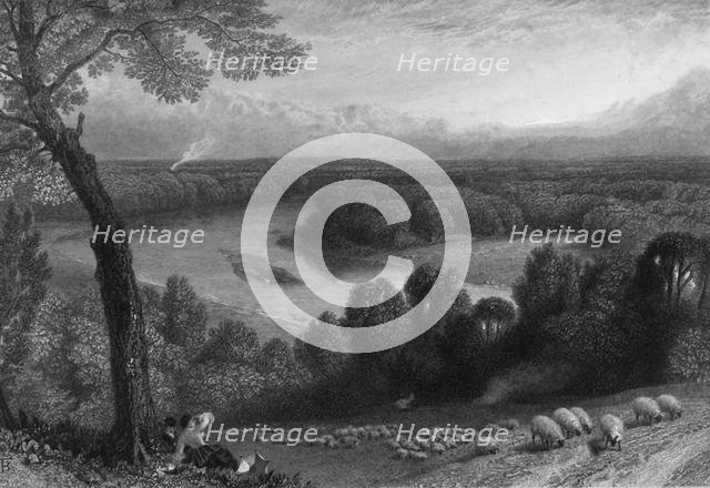 'The Thames from Richmond Hill', c1870.