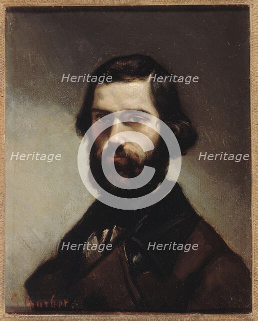 Portrait de Jules Vallès (1832-1885), écrivain, c1861. Creator: Gustave Courbet.