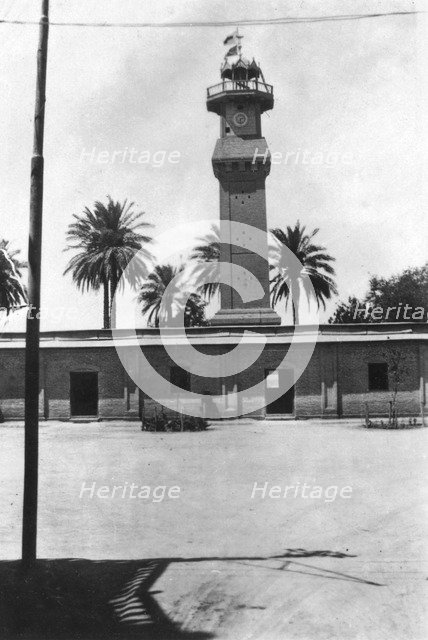 Block tower, 31st British general hospital, Baghdad, Mesopotamia, WWI, 1918. Artist: Unknown