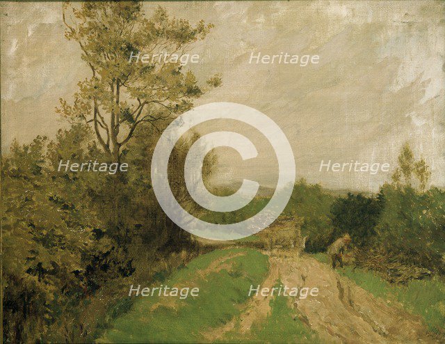 Scene on Otmoor, 1912. Artist: George Carline.