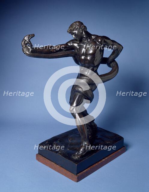 Athlete Strangling a Python, 1877. Creator: Frederic Leighton.