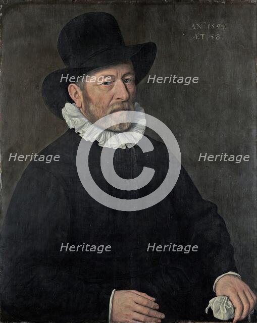 Portrait of a Man aged Fifty-eight, 1594. Creator: Cornelius Ketel.