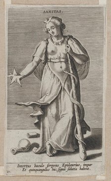 Sanitas, from Prosopographia, ca. 1585-90., ca. 1585-90. Creator: Philip Galle.