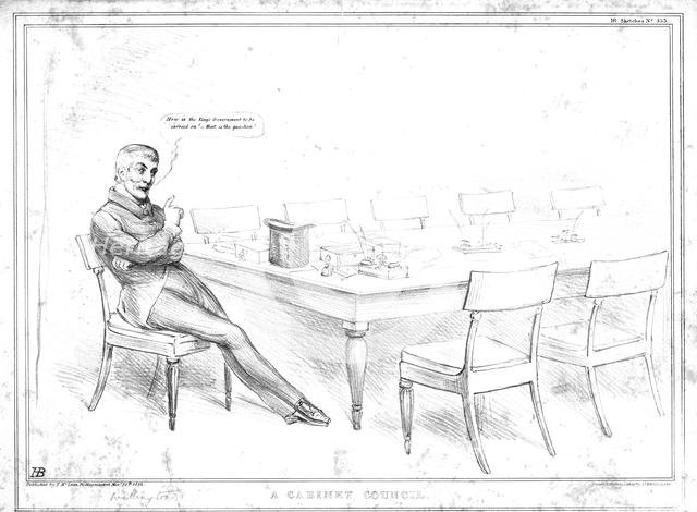 'A Cabinet Council', 1834. Creator: John Doyle.