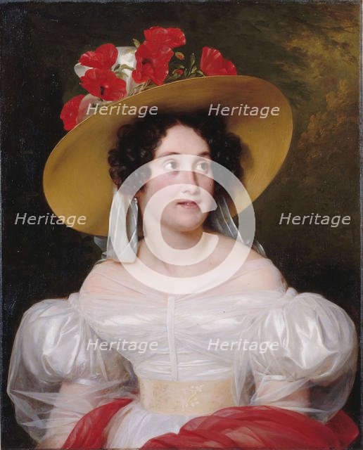 Portrait of Madame Arachequesne, 1831. Creator: Hersent, Louis (1777-1860).
