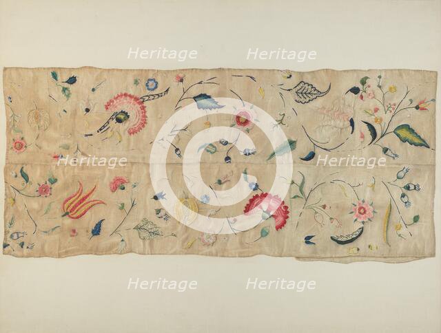 Embroidery, 1935/1942. Creator: Martha Elliot.