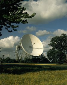 Jodrell Bank Telescope, Cheshire, 1988. Artist: Unknown