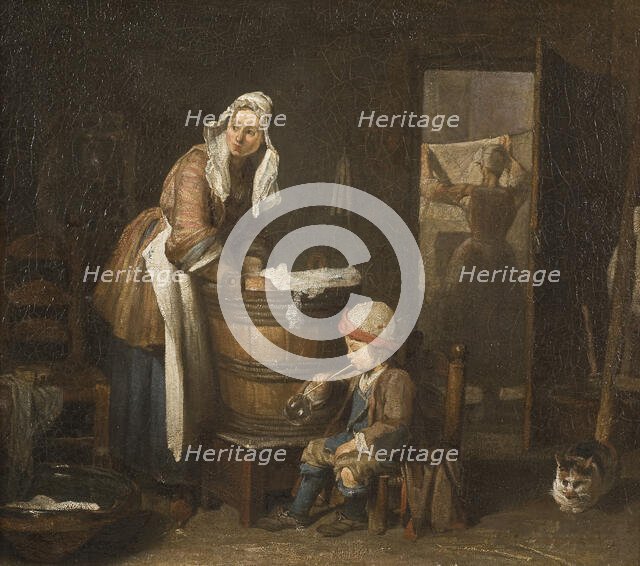 The Washerwoman, mid-late 18th century. Creator: Jean-Simeon Chardin.