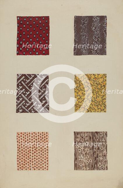 Quilt Patches, c. 1938. Creator: Katherine Hastings.