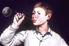 'Boy Blowing Bubbles', Detail, 1867. Artist: Edouard Manet