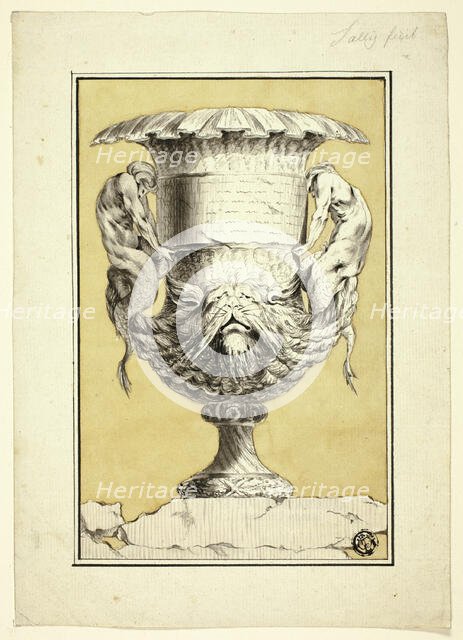 Monumental Urn with Anthropomorphic Figures, n.d. Creator: Jacques Francois Joseph Saly.