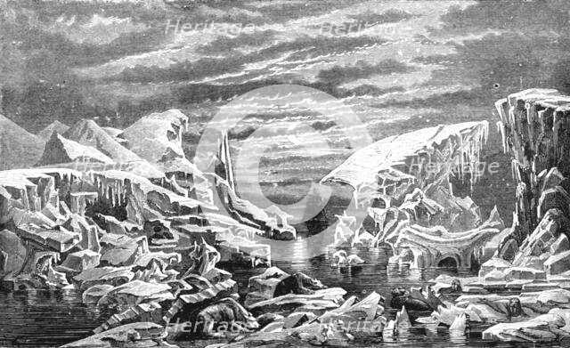 'An Arctic scene; A Boat adventure in the Behring's Sea', 1875. Creator: Unknown.