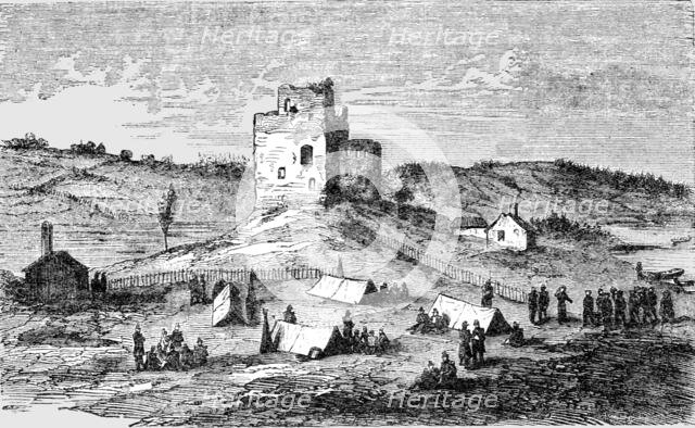 'The Encampment of French Infantry at Castelholme, Aland Isles', 1854. Creator: Unknown.