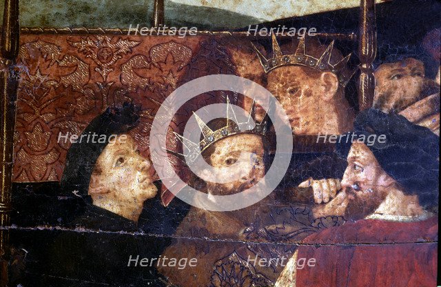 Martin I 'El Humano' (1356-1410), King of Aragon and Catalonia, with his son Martin 'The Young' (…