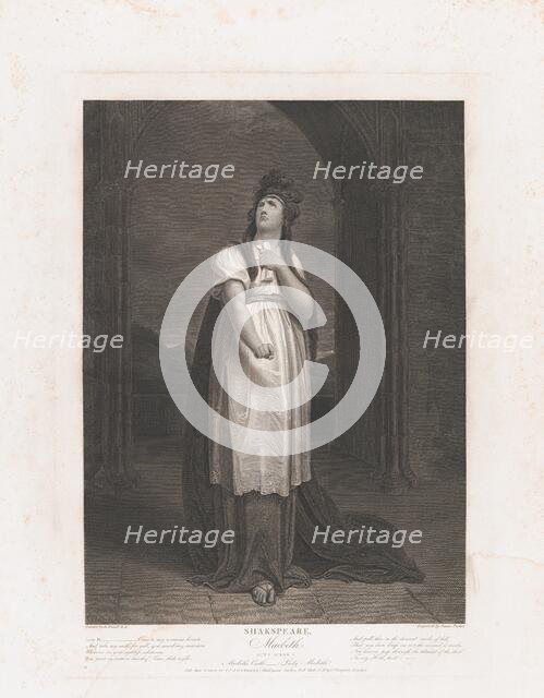 Lady Macbeth (Shakespeare, Macbeth, Act 1, Scene 5), first published 1800; reissued 1852. Creator: James Parker.
