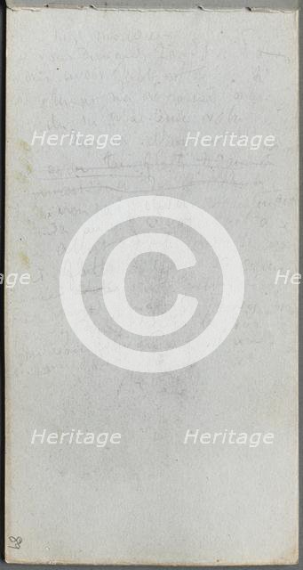 Sketchbook, page 89: Notes. Creator: Ernest Meissonier (French, 1815-1891).