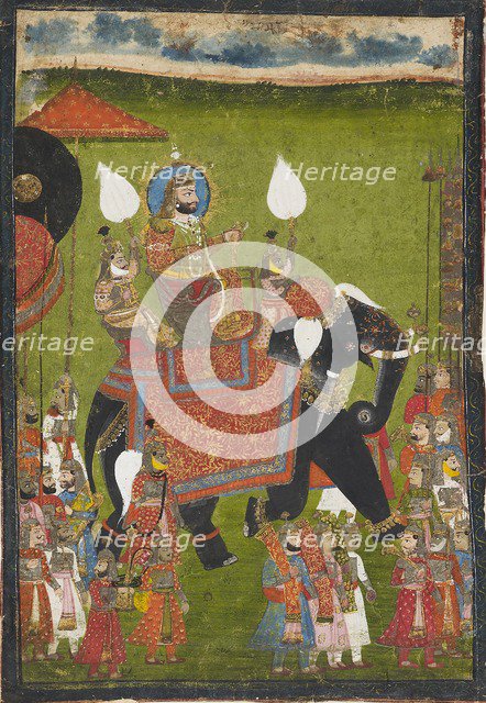 Maharana Jawan Singh of Mewar, 1835-1850. Artist: Unknown.