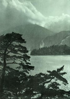 'Approaching Storm on Lake Motosu', 1910. Creator: Herbert Ponting.