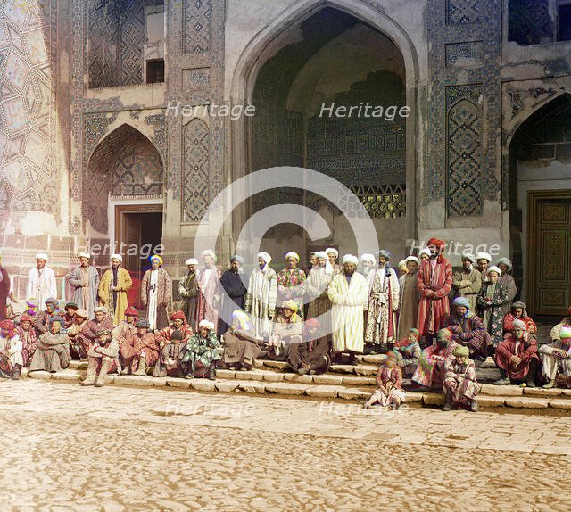 On the Registan, Samarkand, between 1905 and 1915. Creator: Sergey Mikhaylovich Prokudin-Gorsky.