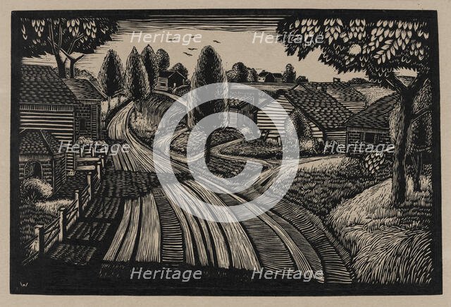 Farmlands, ca.1935 - 1943. Creator: James Lesesne Wells.