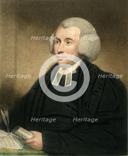 'Reverend John Eyre, MA.', late 18th century.  Creator: Unknown.